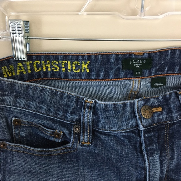 J. Crew Factory Jeans Womens 27R Blue Stretch Matchstick … - Picture 2 of 7